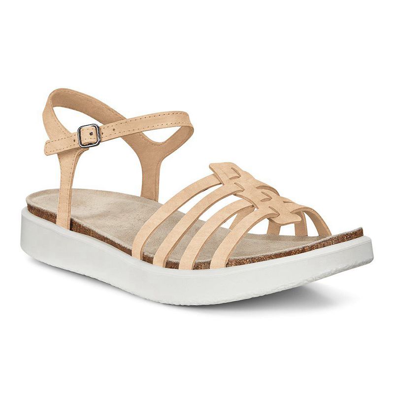 Sandalias Ecco Corksphere Para Mujer,Beige,902874-TOU